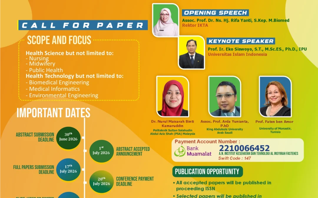 IKTA Akan Gelar AISCH 2026, Hadirkan Konferensi Ilmiah Internasional Bidang Kesehatan dan Teknologi